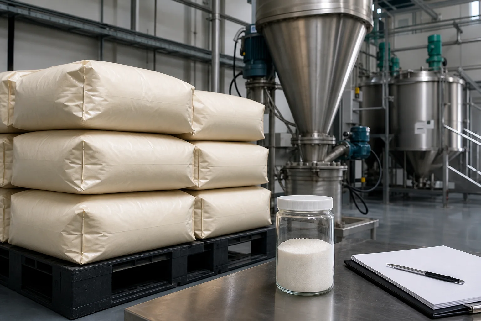 Sealed powder supply, retained sample and polymer preparation equipment